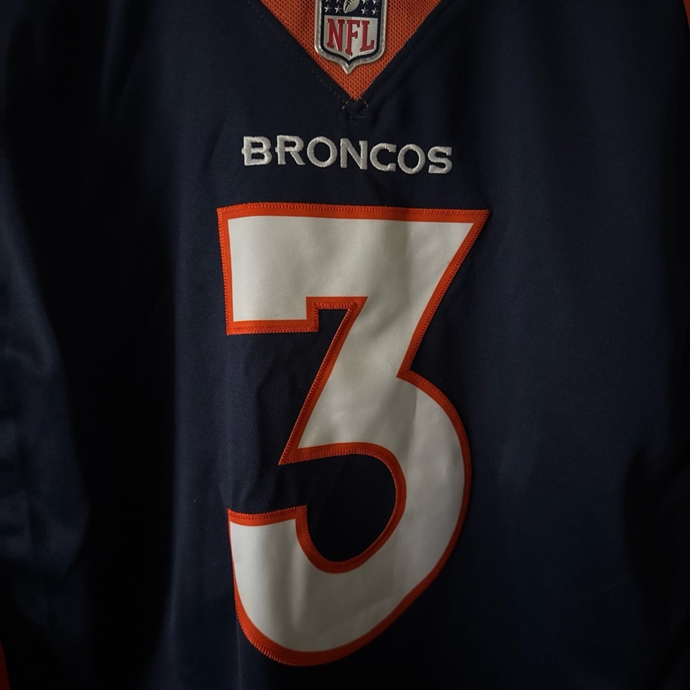 NFL Navy and Orange Men's Jersey - Picture 2 of 6